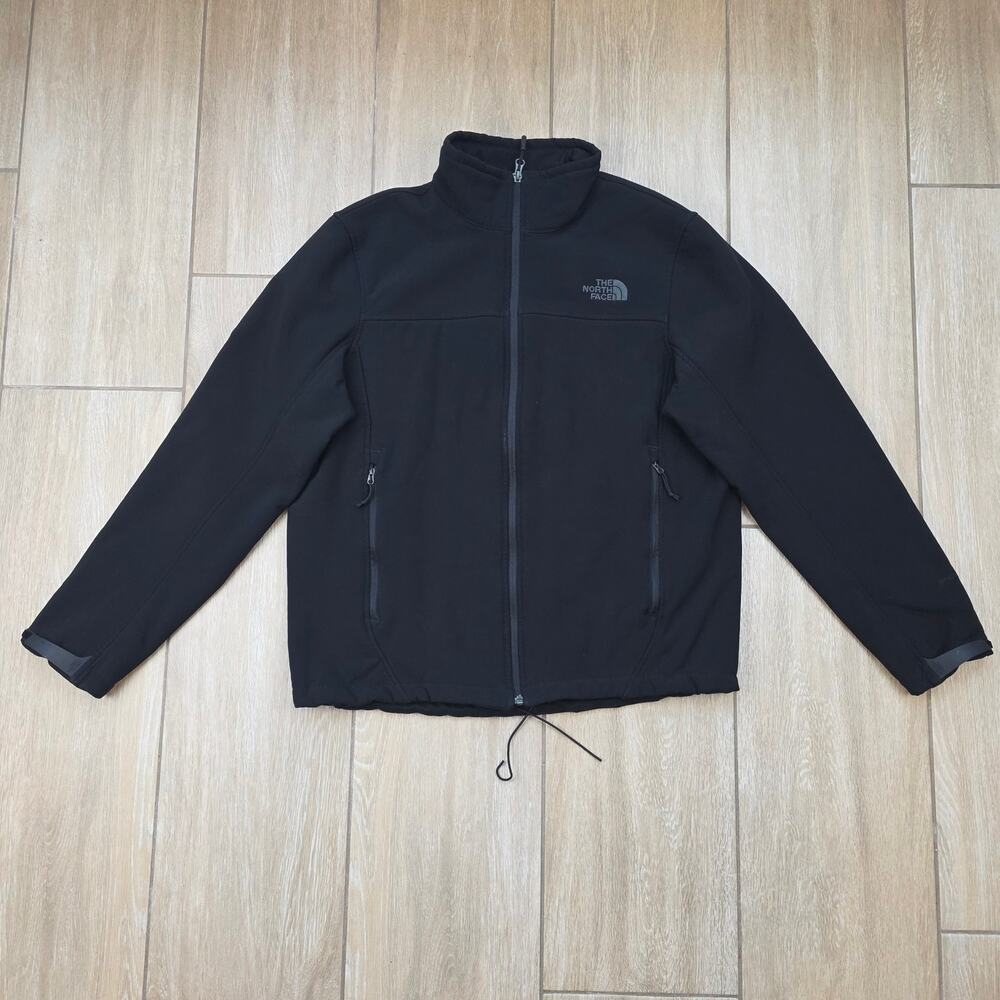 The North Face Apex Chromium Thermal Jacket Mens M Black Fleece Softshell